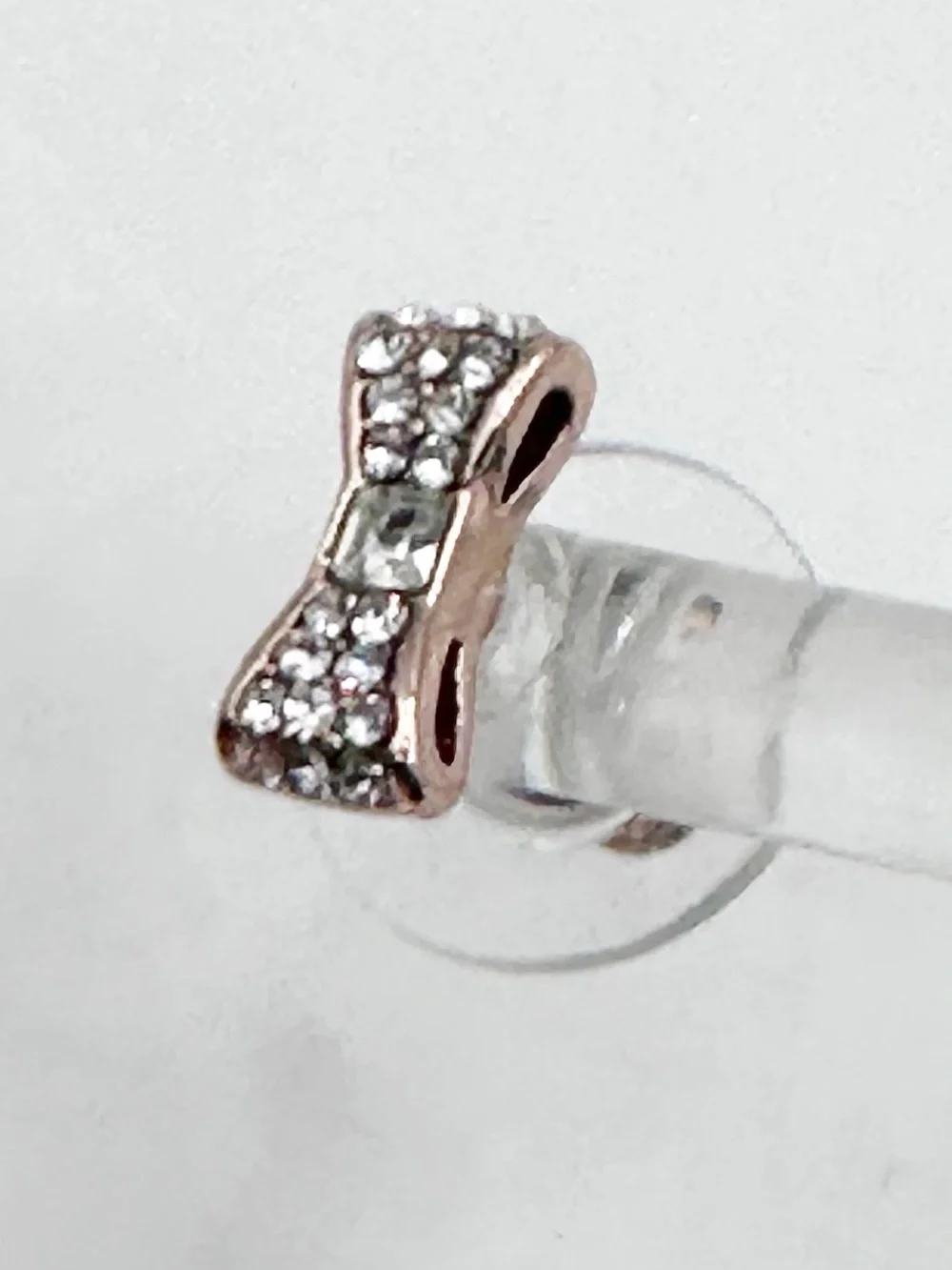 Kate Spade Ready Set Bow Earrings Rose Gold Stud Designer Jewelry Pink White